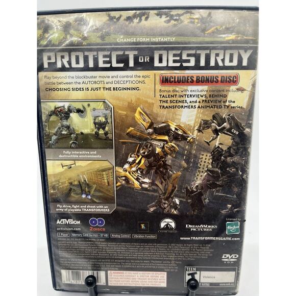 Transformers: The Game PS2 CIB Complete In Box w/ Manual SONY PLAYSTATION 2 - Picture 4 of 10